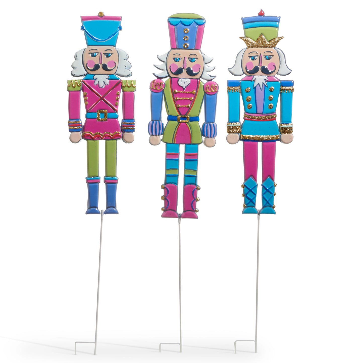 35.5" Candy Shop Nutcracker Yard Stake