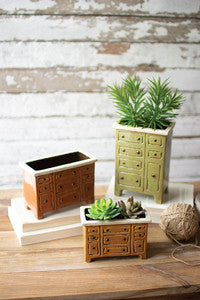 Ceramic Chest of Drawer Planters