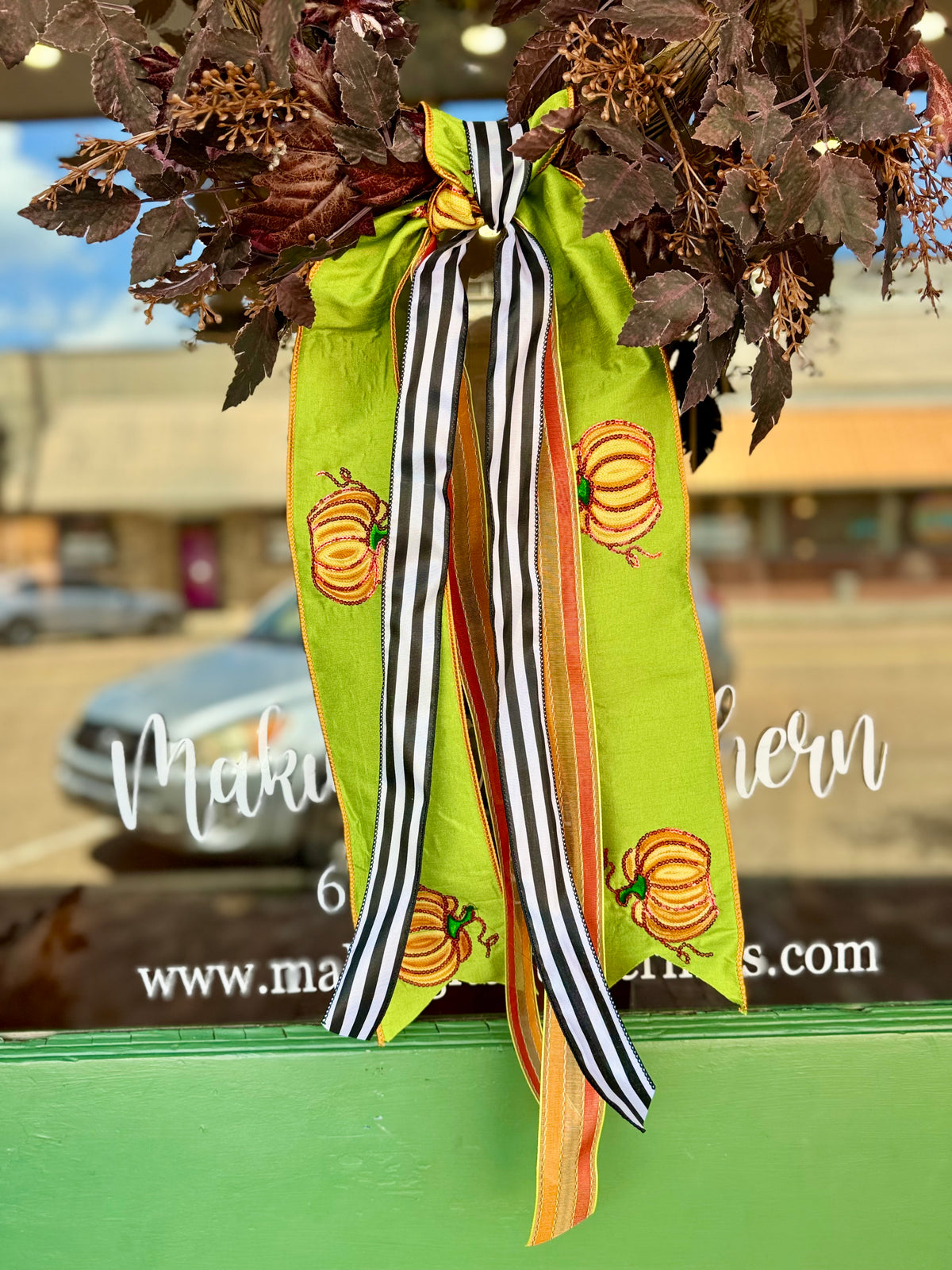 Sequin Pumpkin Sash
