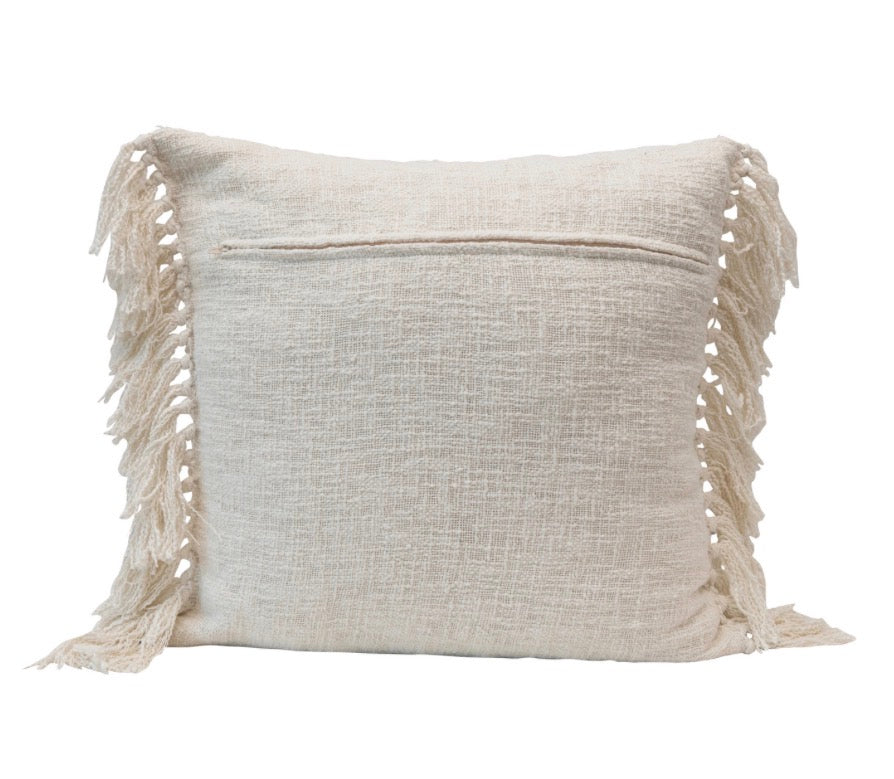 20" Cotton Blend Pillow