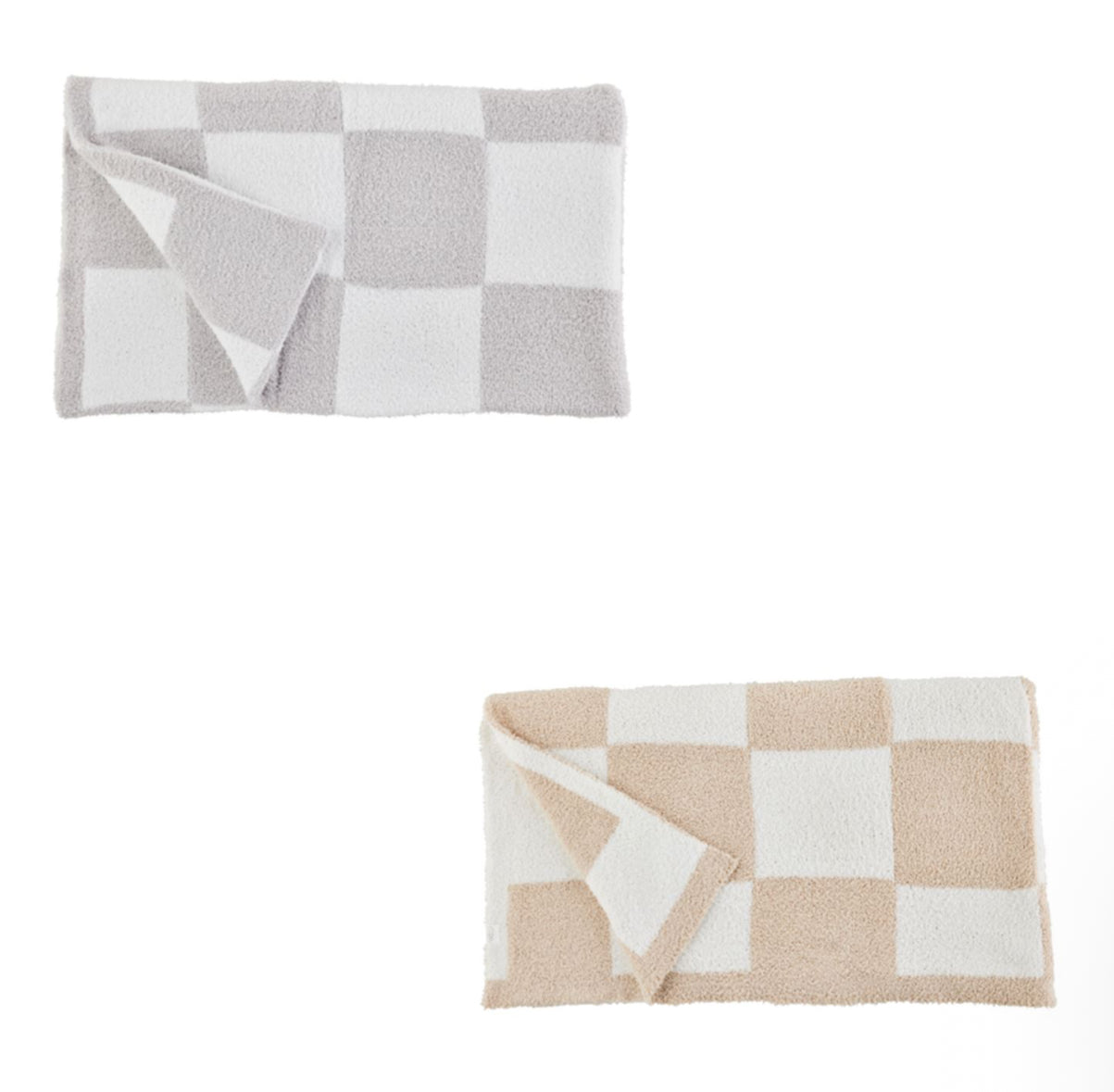 Checkered Chenille Blanket