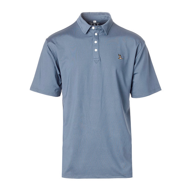 Youth Roost Solid Polo- Blue