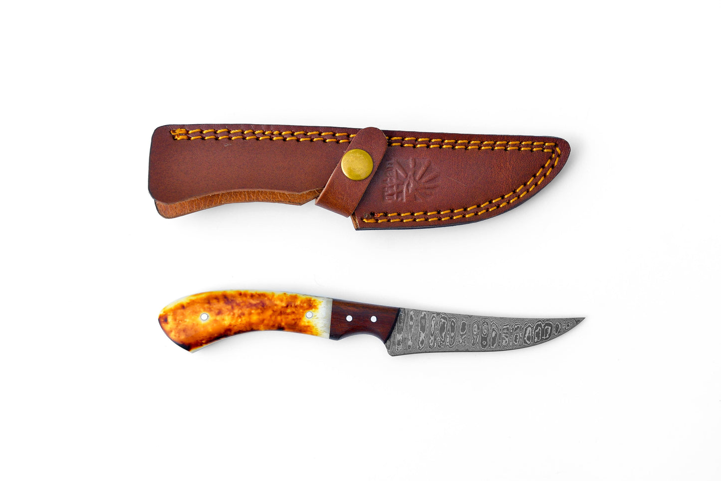 Damascus Compact Fillet Knife TK-204