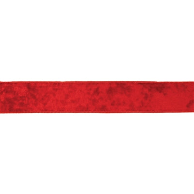 2.5” x 10 Yds. Red Wired Polyester Ribbon