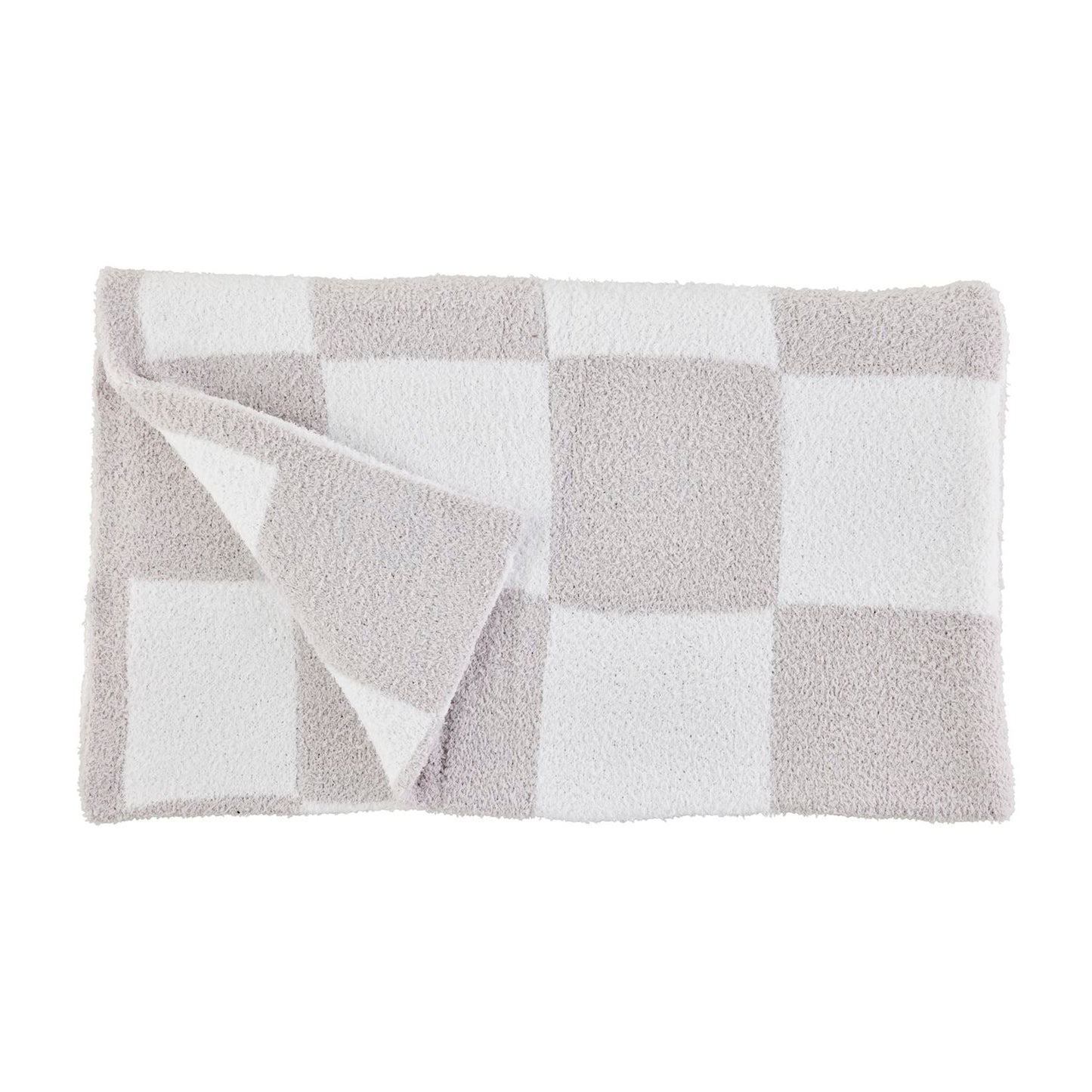 Checkered Chenille Blanket