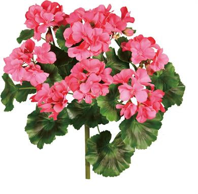 GERANIUM BUSH, UV PROOF, 17", HOT PINK