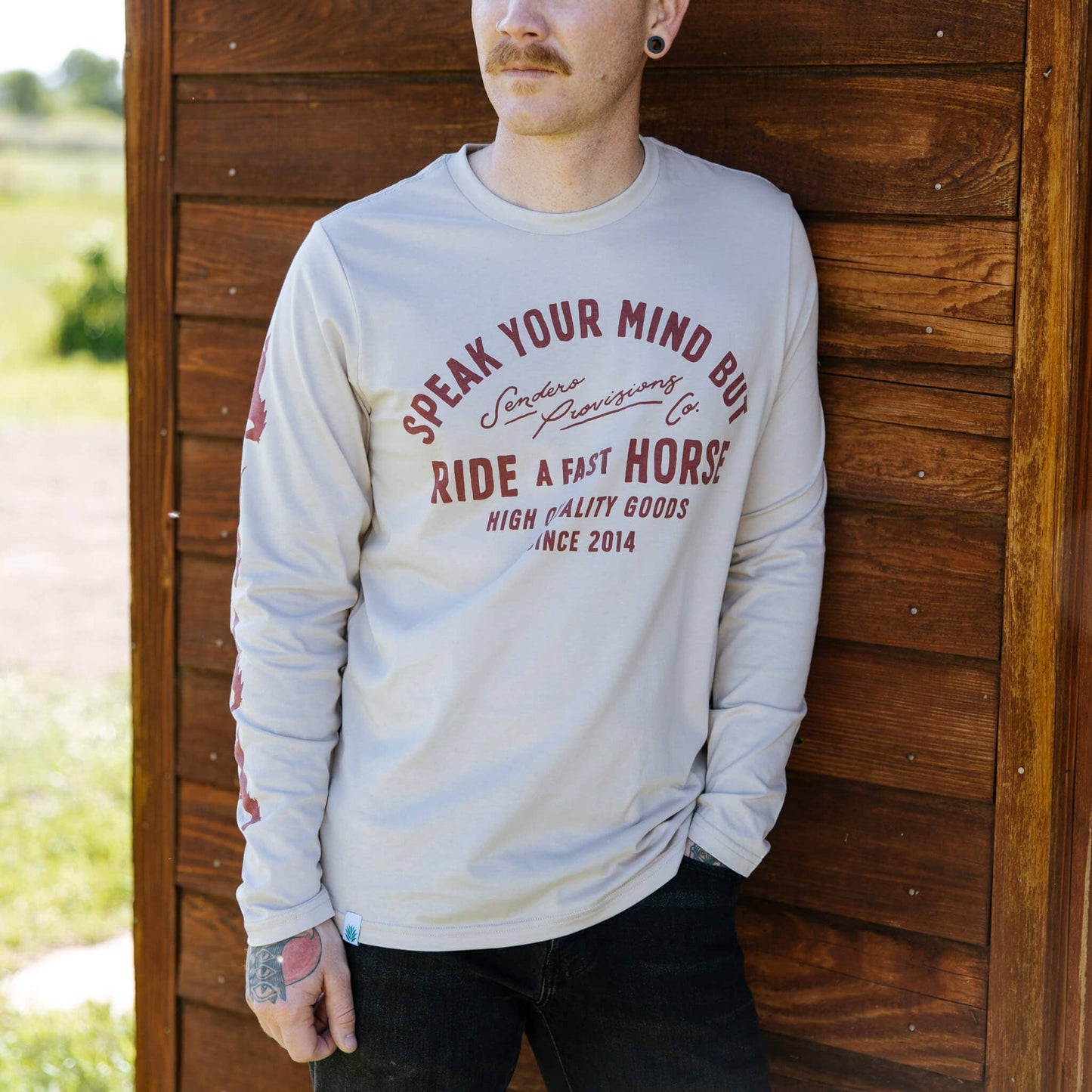 Fast Horse Long Sleeve T-Shirt: Large
