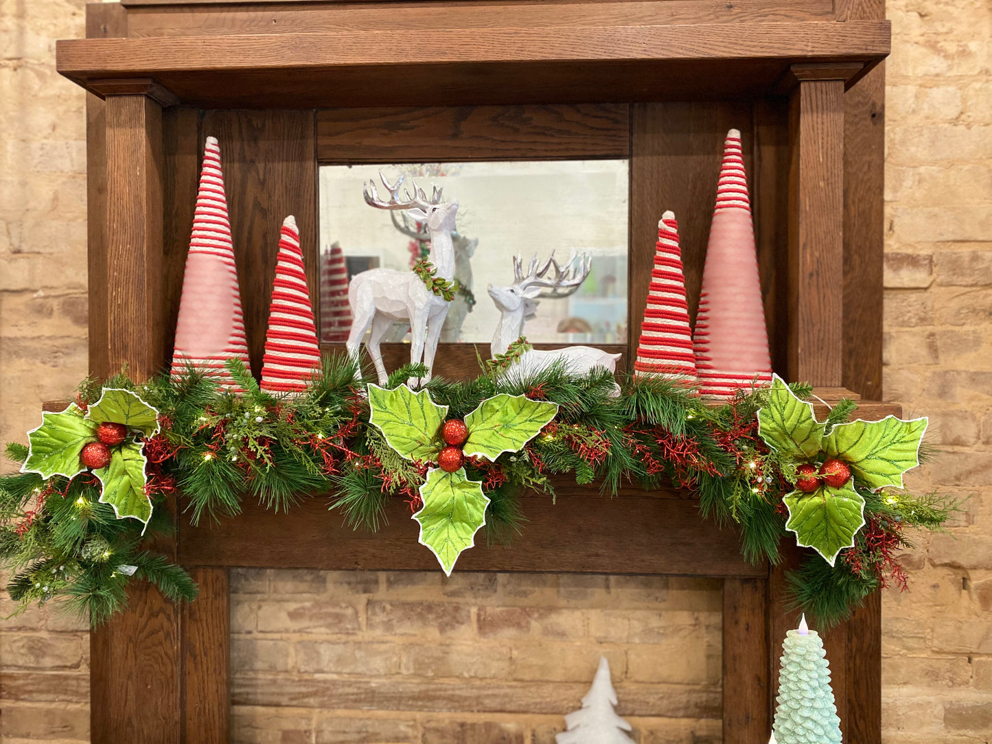 Red Glitter Garland 6’