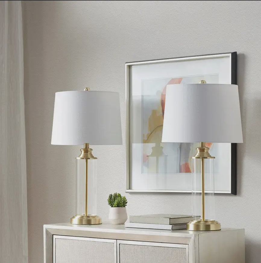 Glass Base Table Lamps