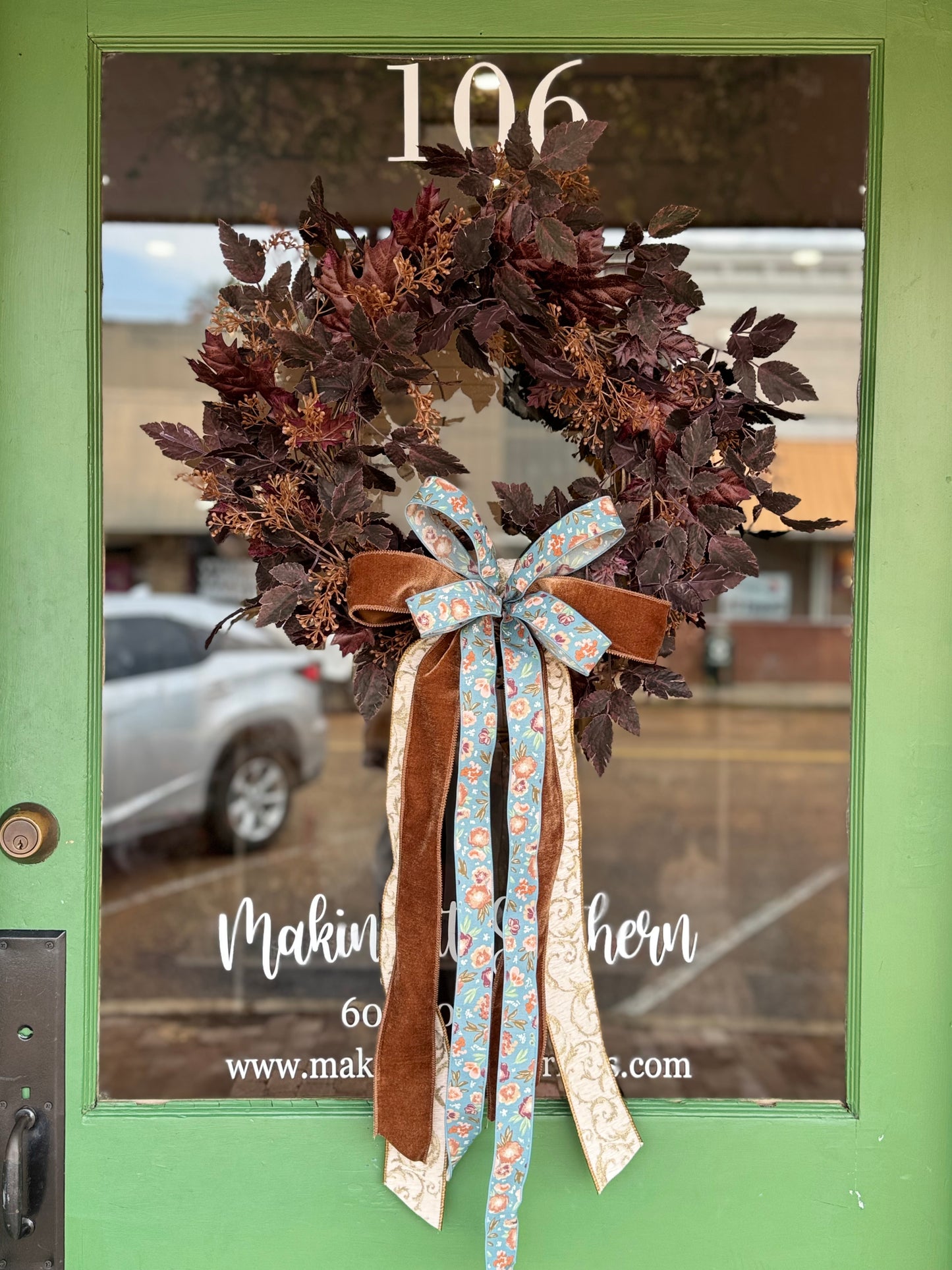 Brown Velvet Bow Sash