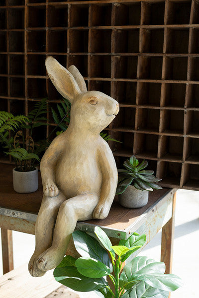 Faux Concrete Rabbit Shelf Sitter (local pick up only)