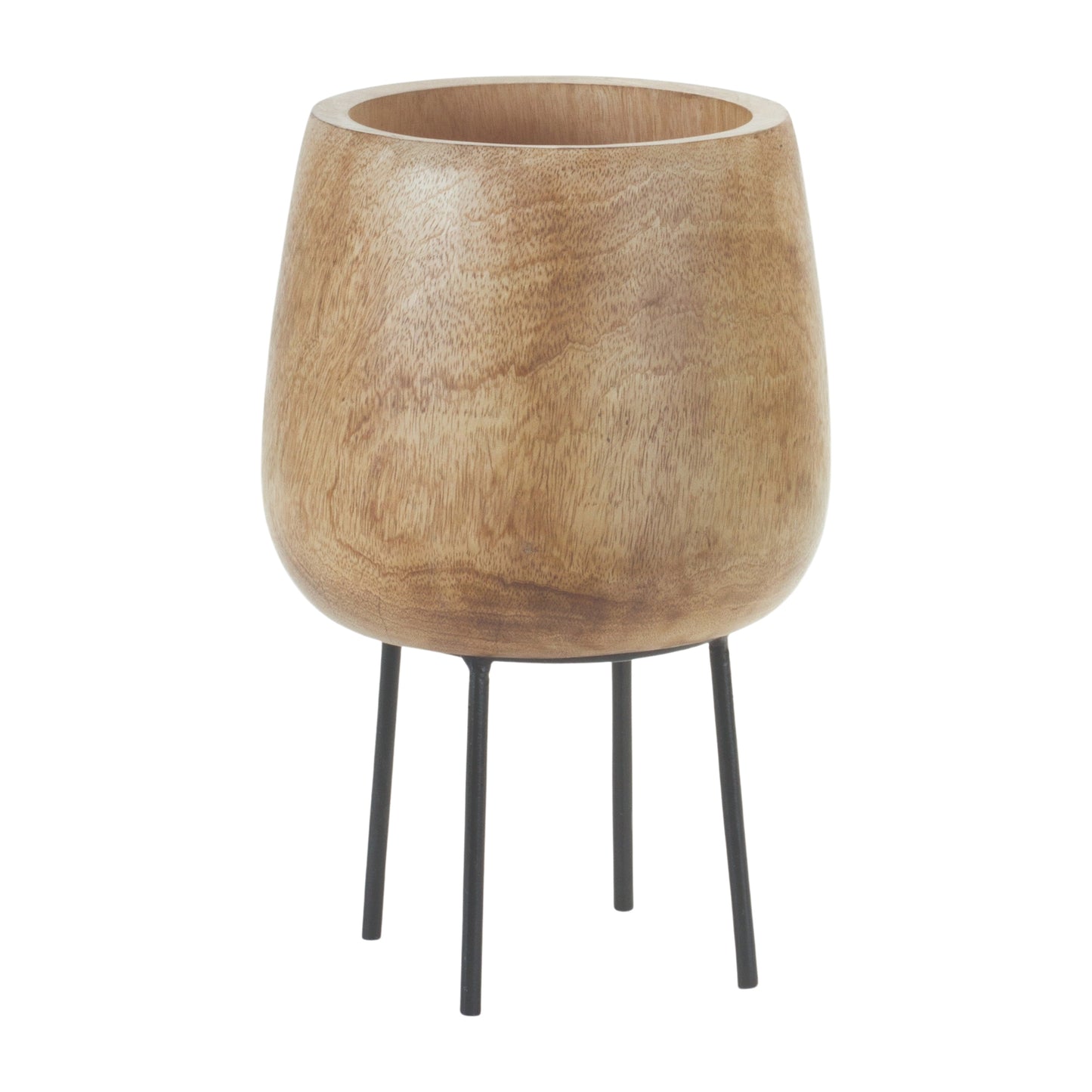 Wood Vessels with Stand