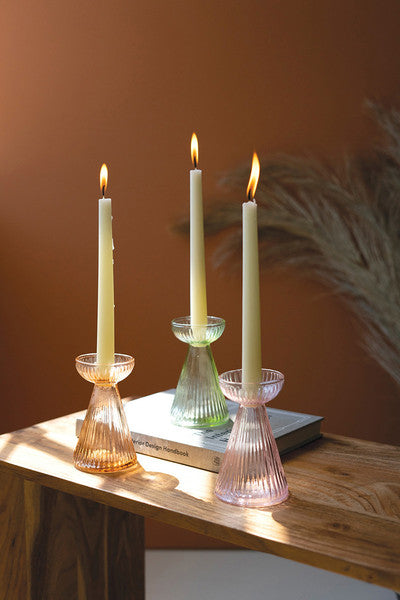 Glass Vase/Taper Holders