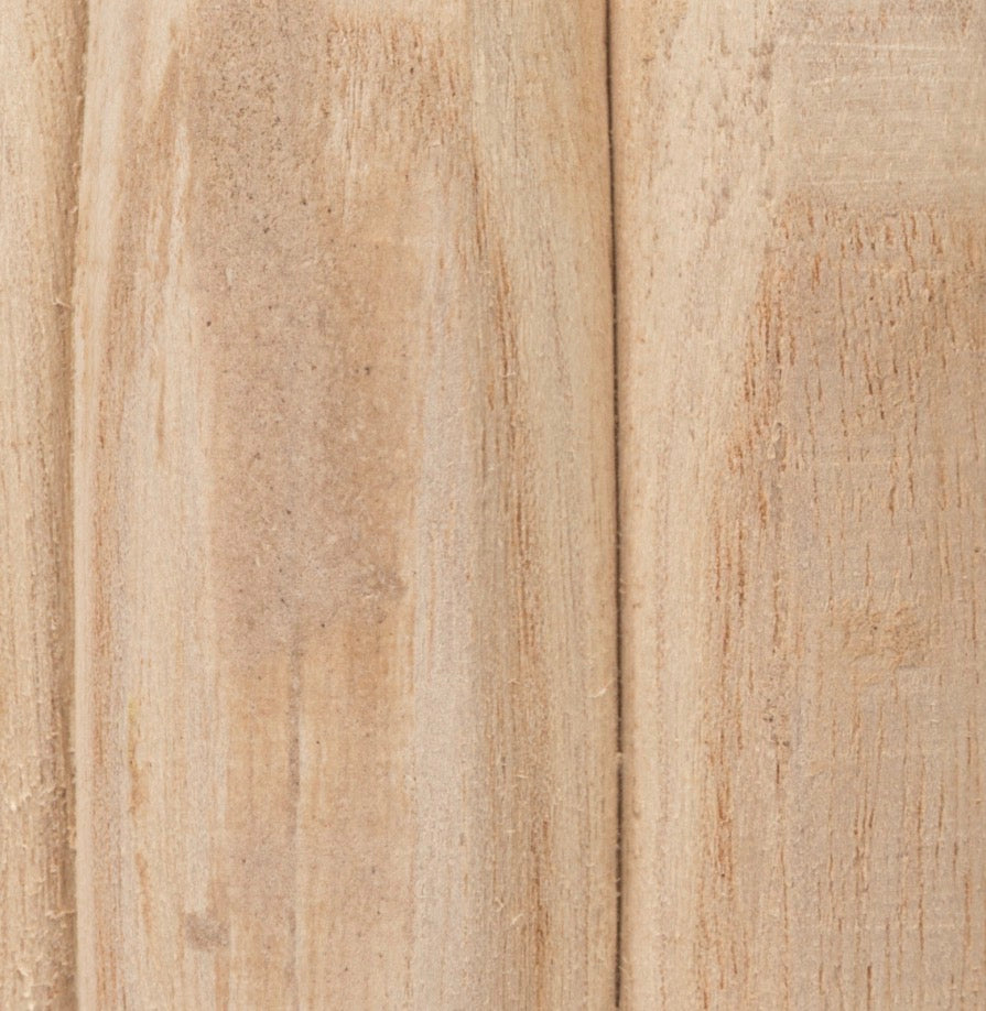 Round Paulownia Wood Vase