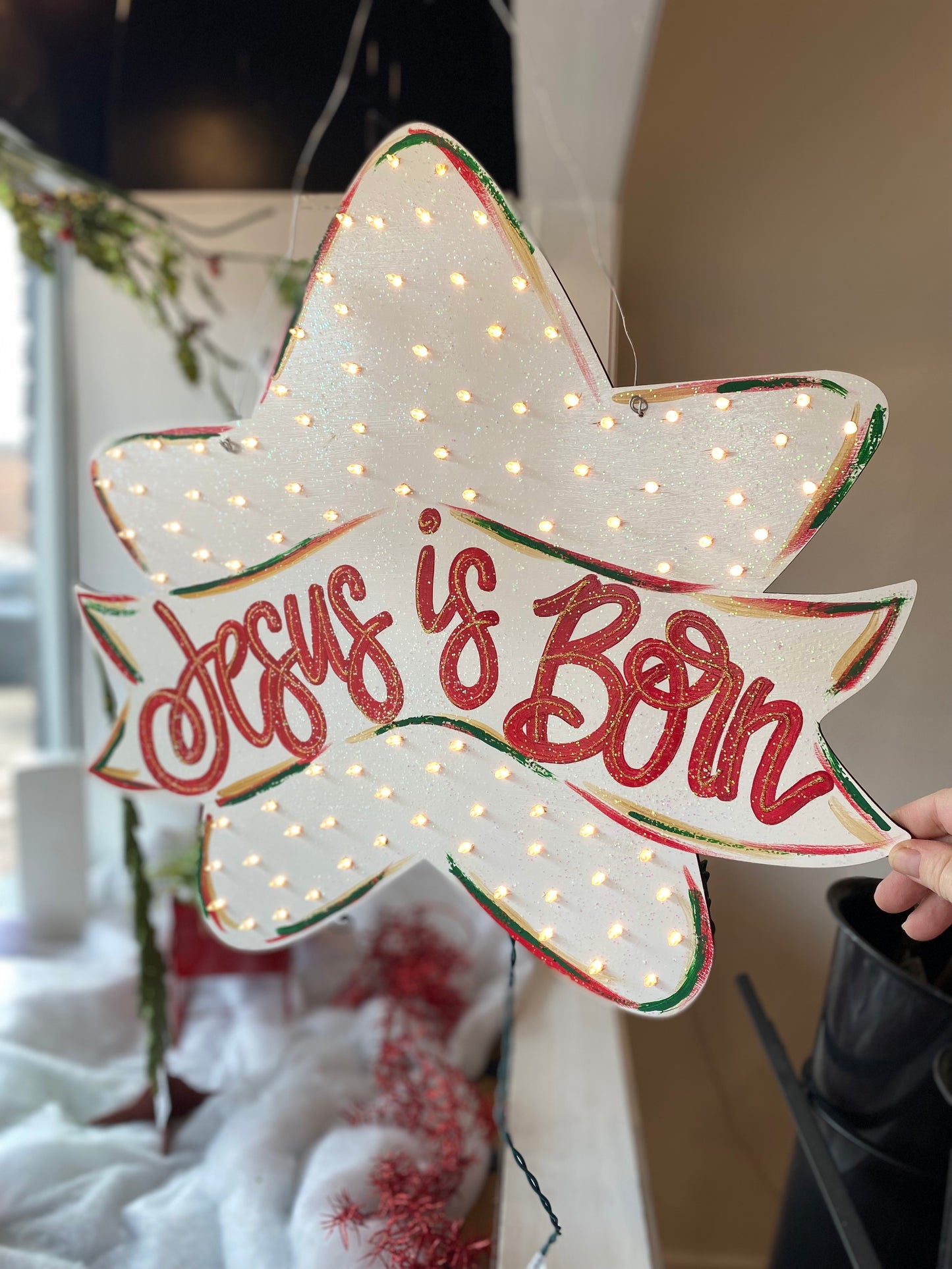 Jesus Is Born Tree Topper