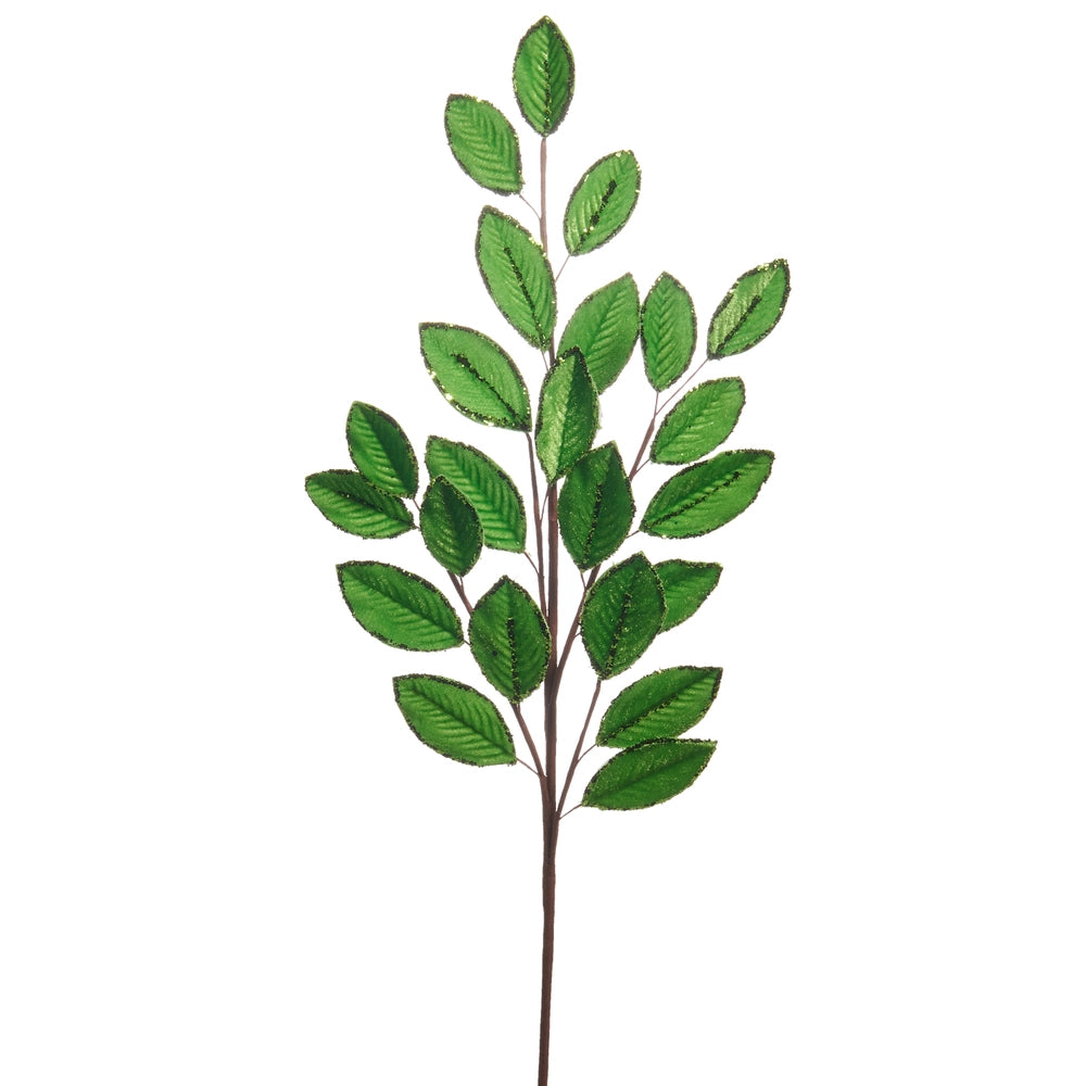 25.5" Bright Green Leaf Spray