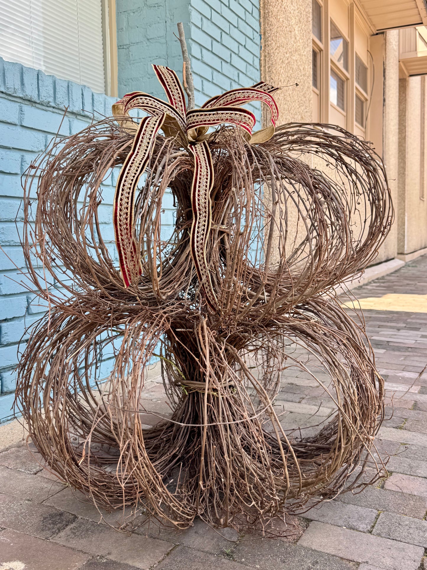 Grapevine Stacked Pumpkin