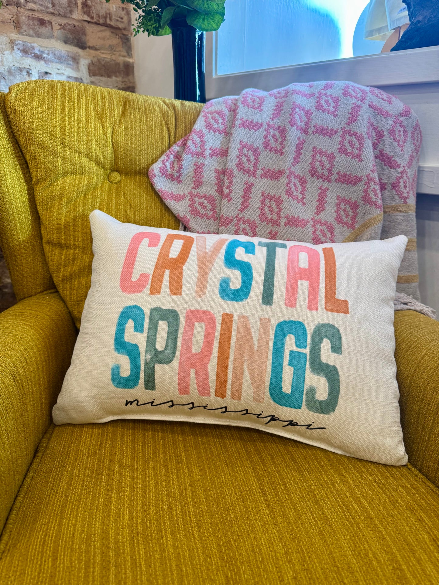 Happy Tones Pillow- Crystal Springs