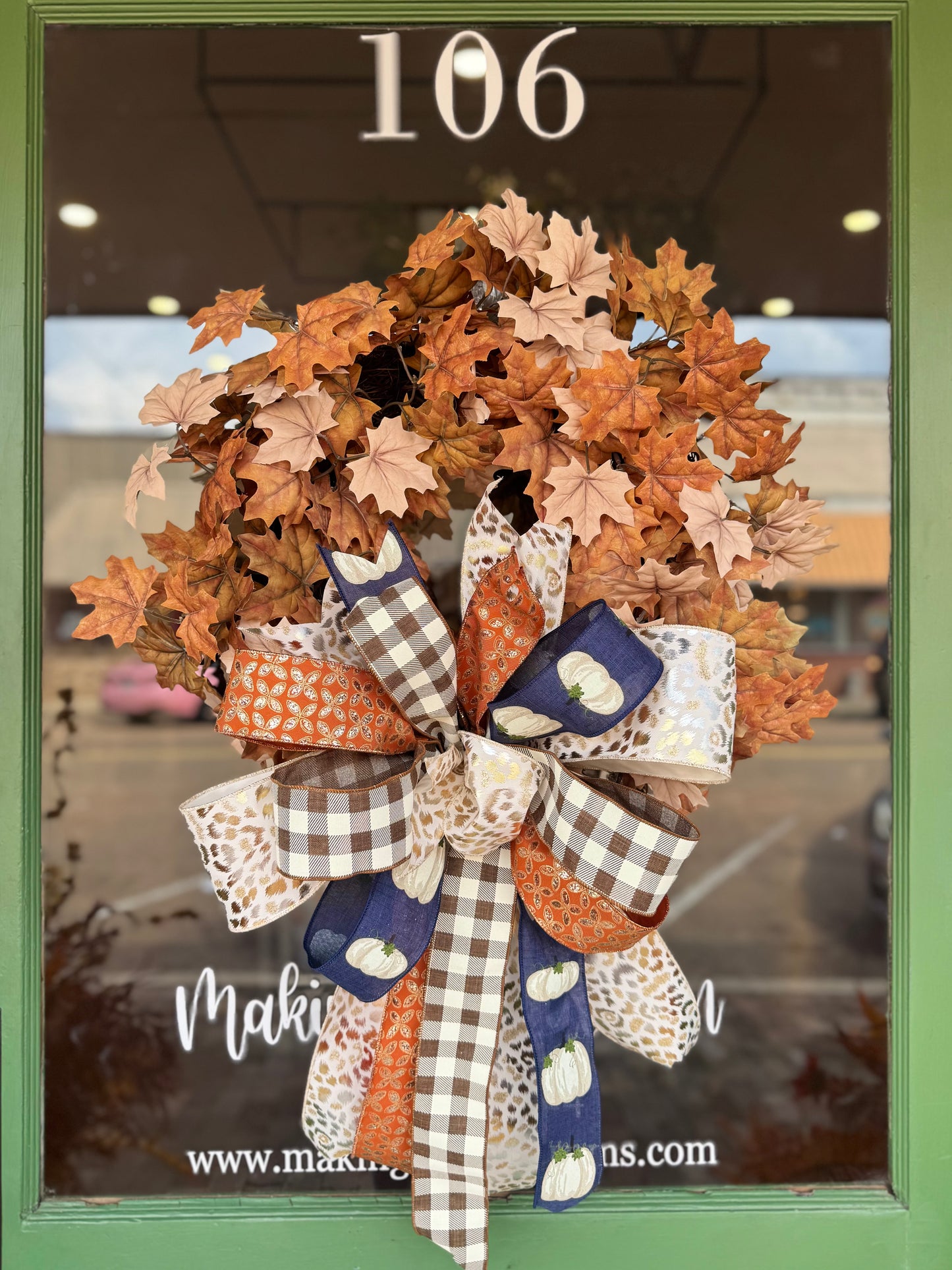 White Pumpkin Bow
