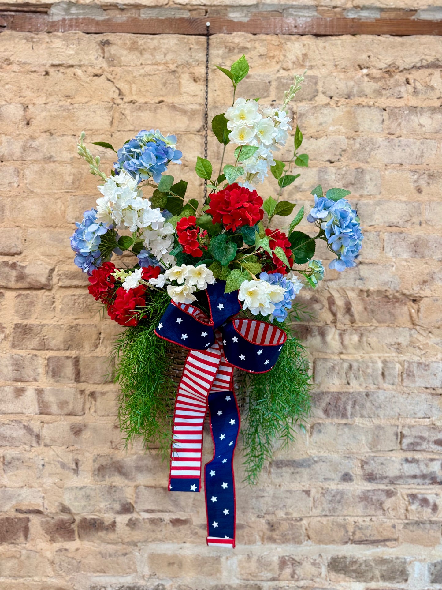 Patriotic Door Basket