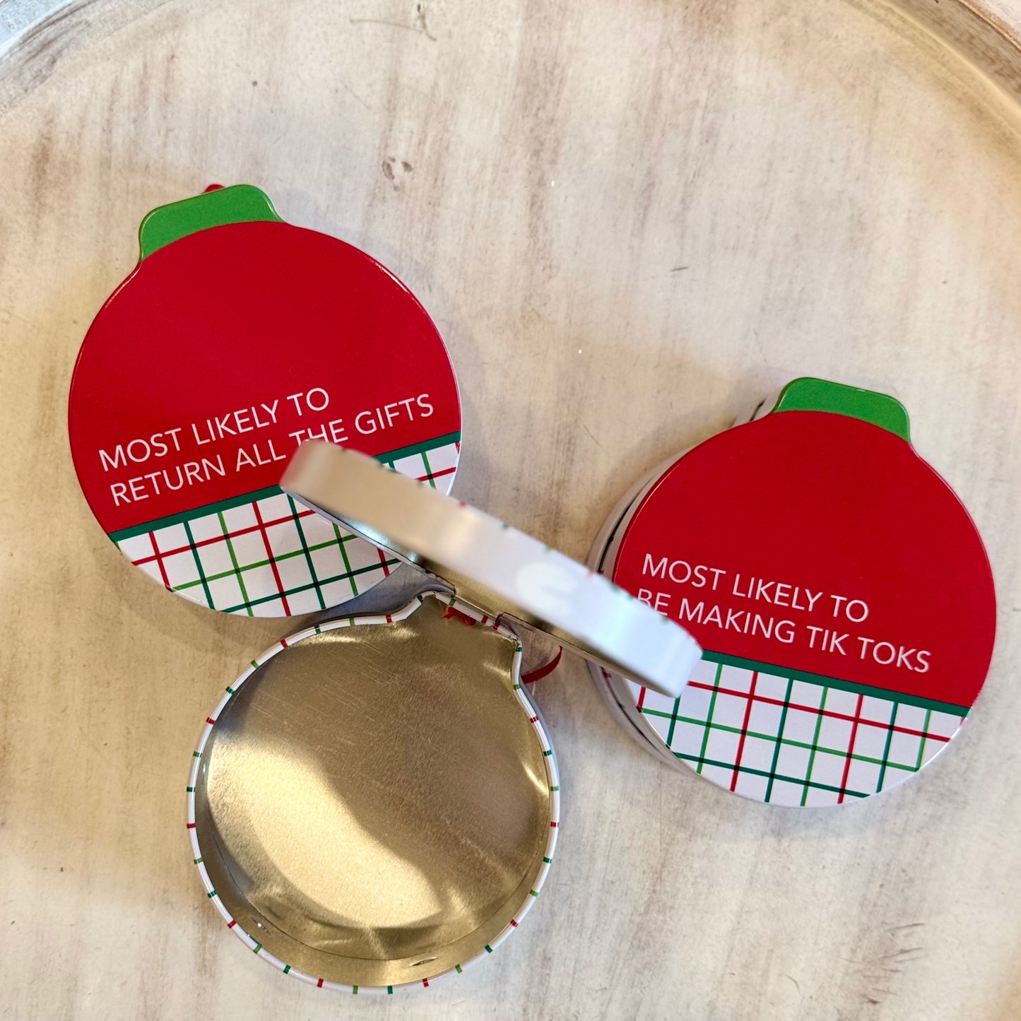 Tin Ornament Trio
