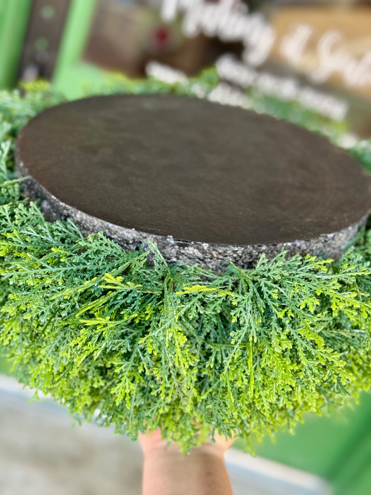 UV Treated Cypress Urn Topper