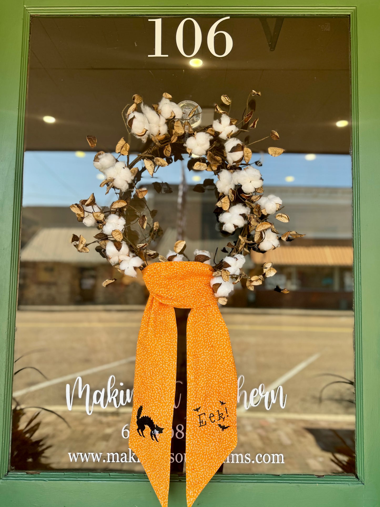 Eek/Cat Wreath Sash