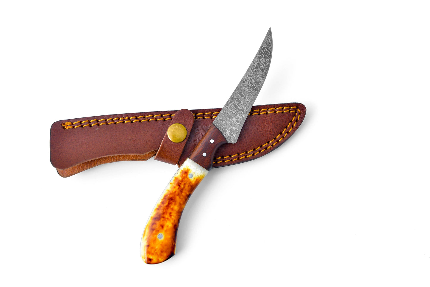 Damascus Compact Fillet Knife TK-204