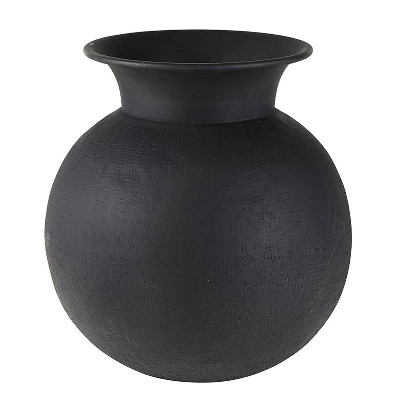 Black Rustic Metal Pot
