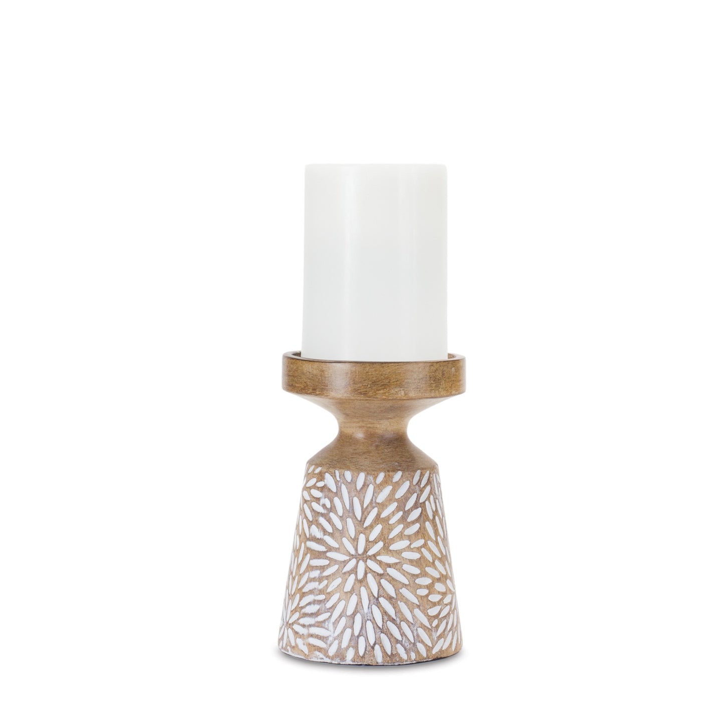 Neutral Resin Candle Holder