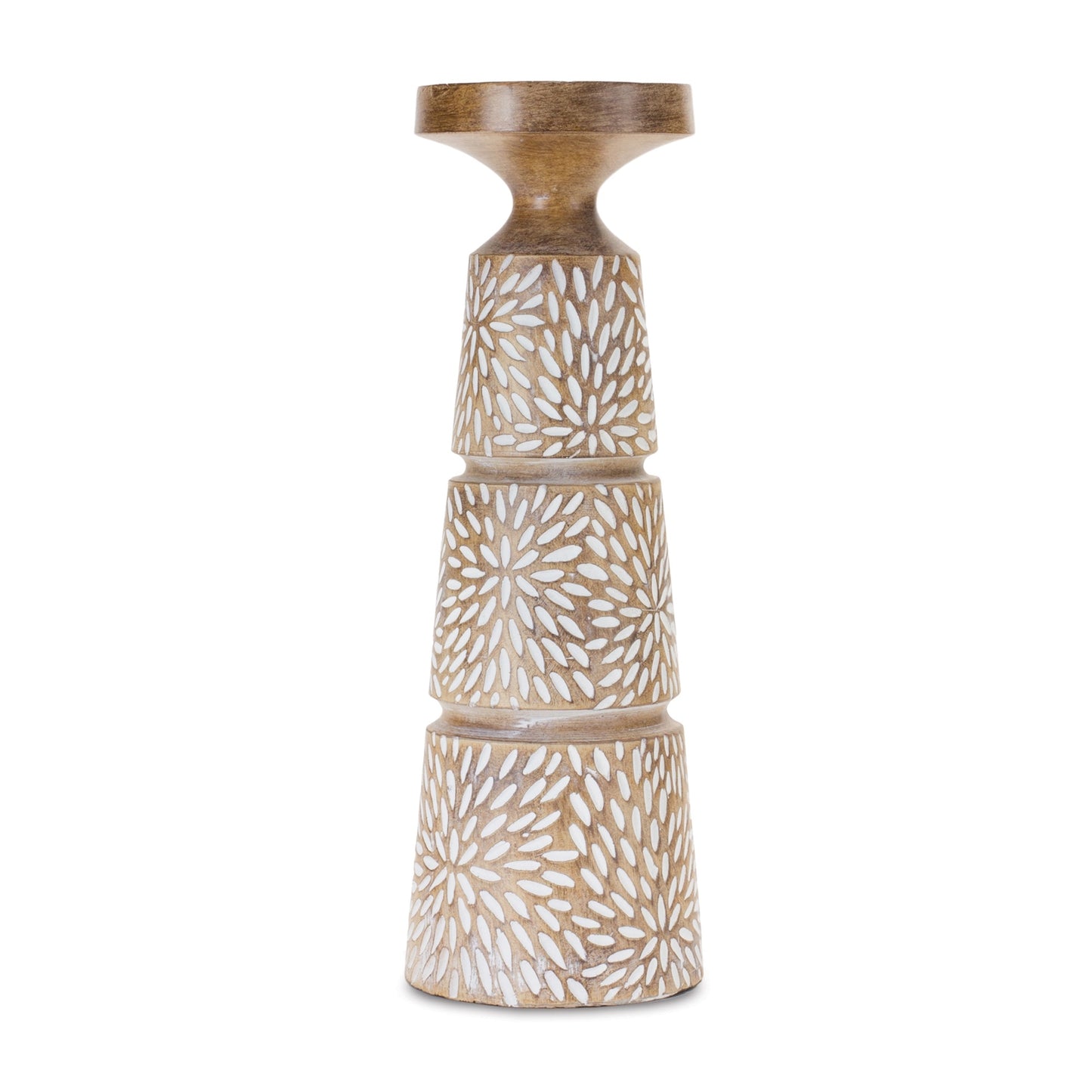 Neutral Resin Candle Holder