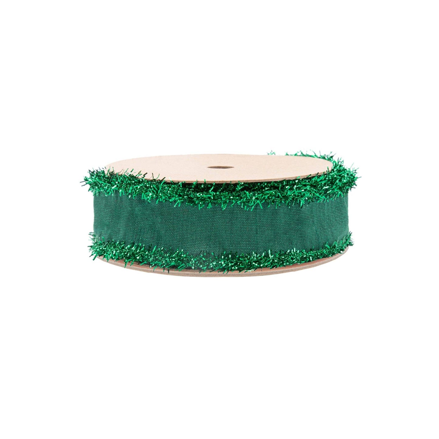 Wired Dupioni Ribbon with Tinsel Edging 10 Yard Roll
