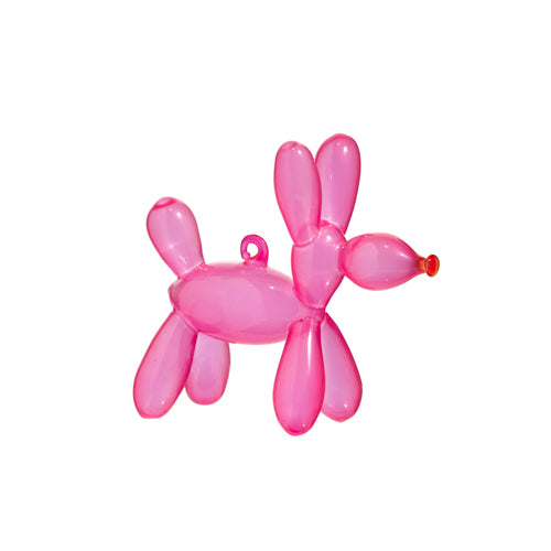 3.5" PINK BALLOON DOG ORNAMENT