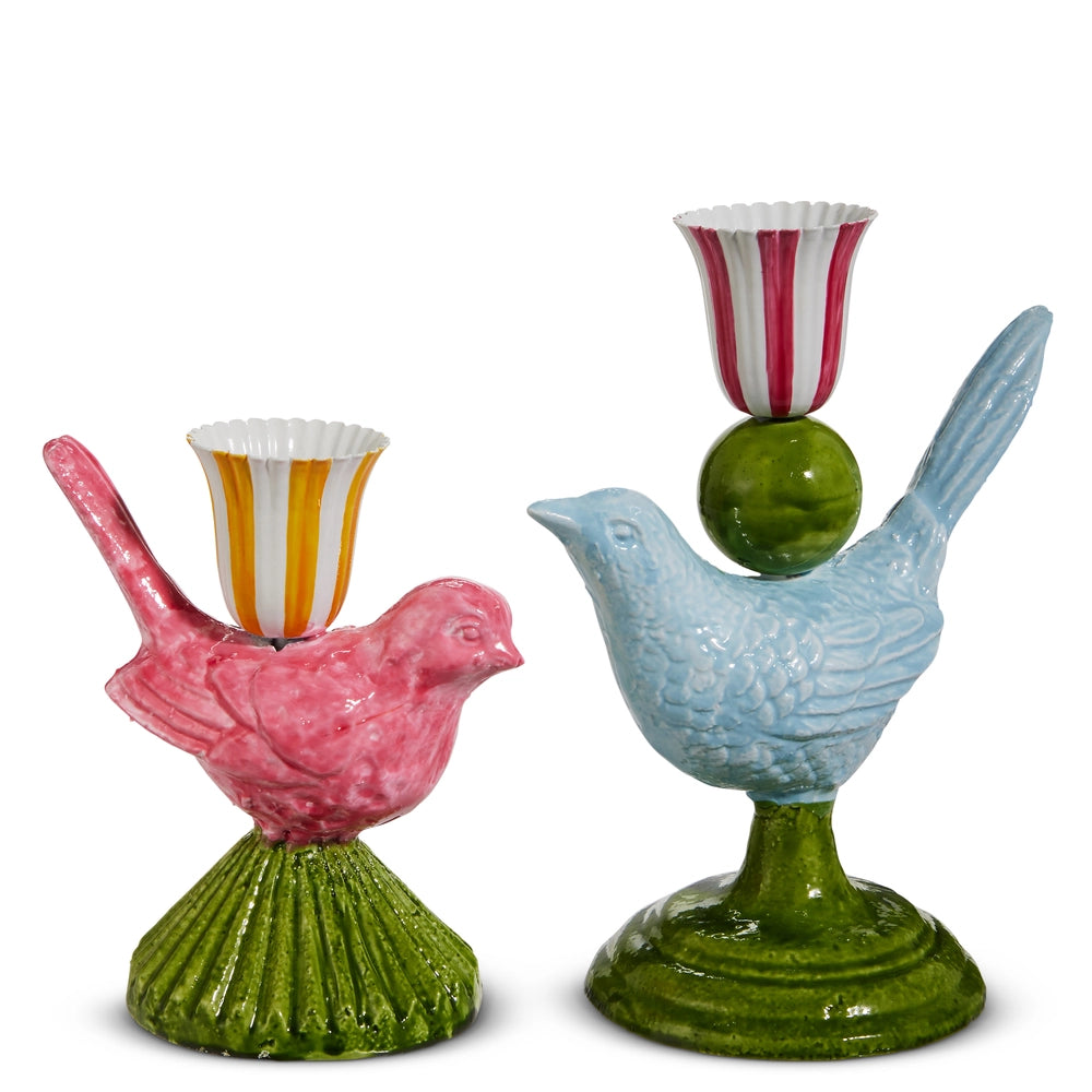 Bird Candlesticks- Set of 2