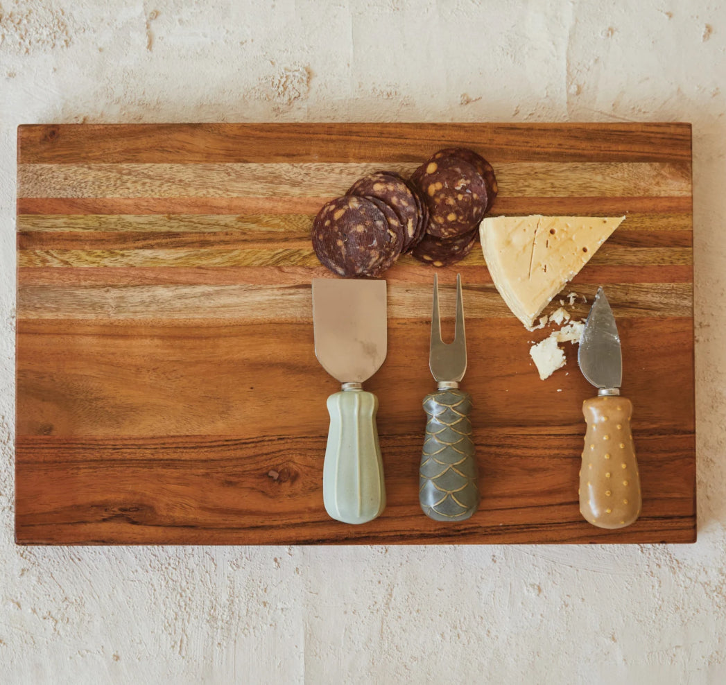 Acacia & Mango Wood Cheese Board