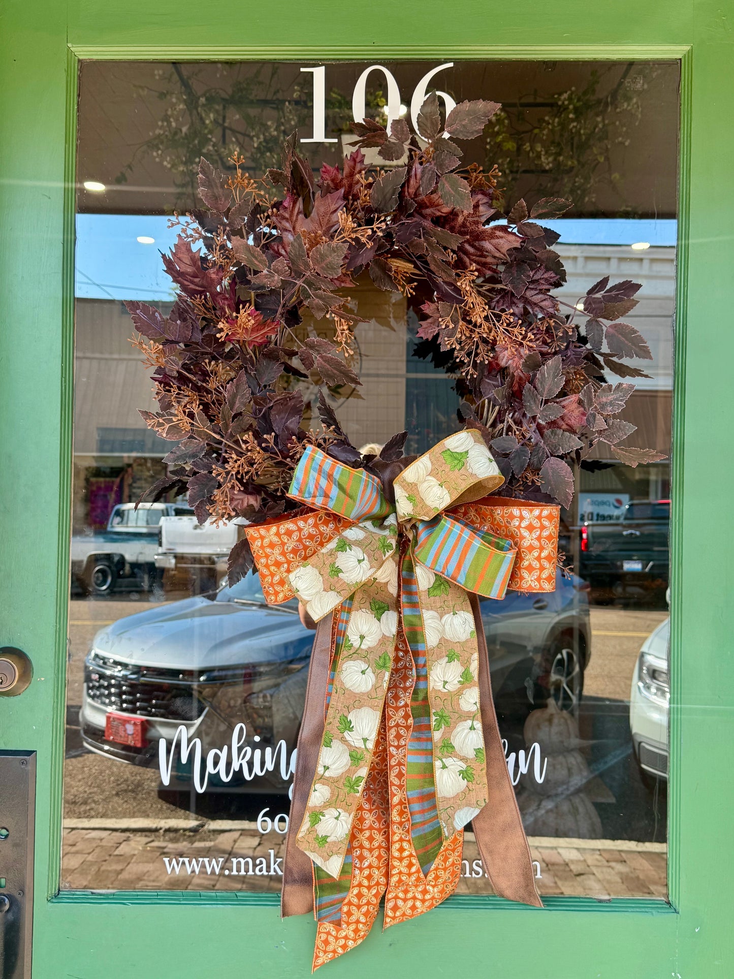 White Pumpkin Bow Sash