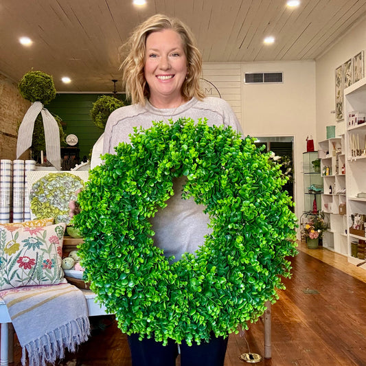 24” Round Boxwood Wreath