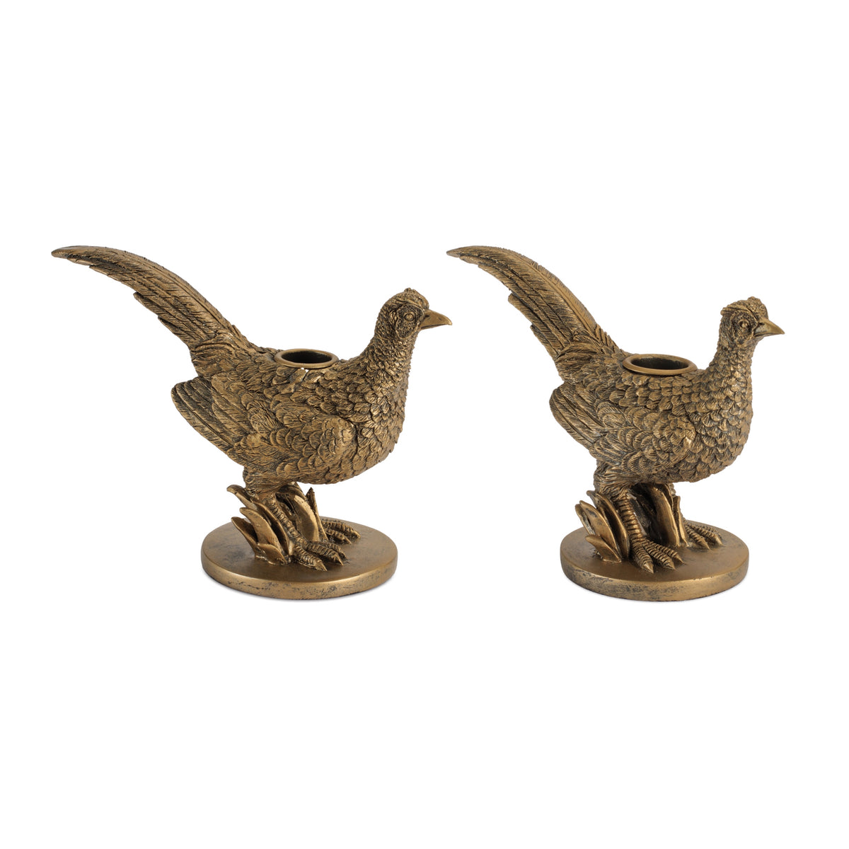 Pheasant Candle Holders