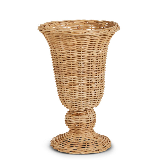 14.25" Wicker Urn Vase