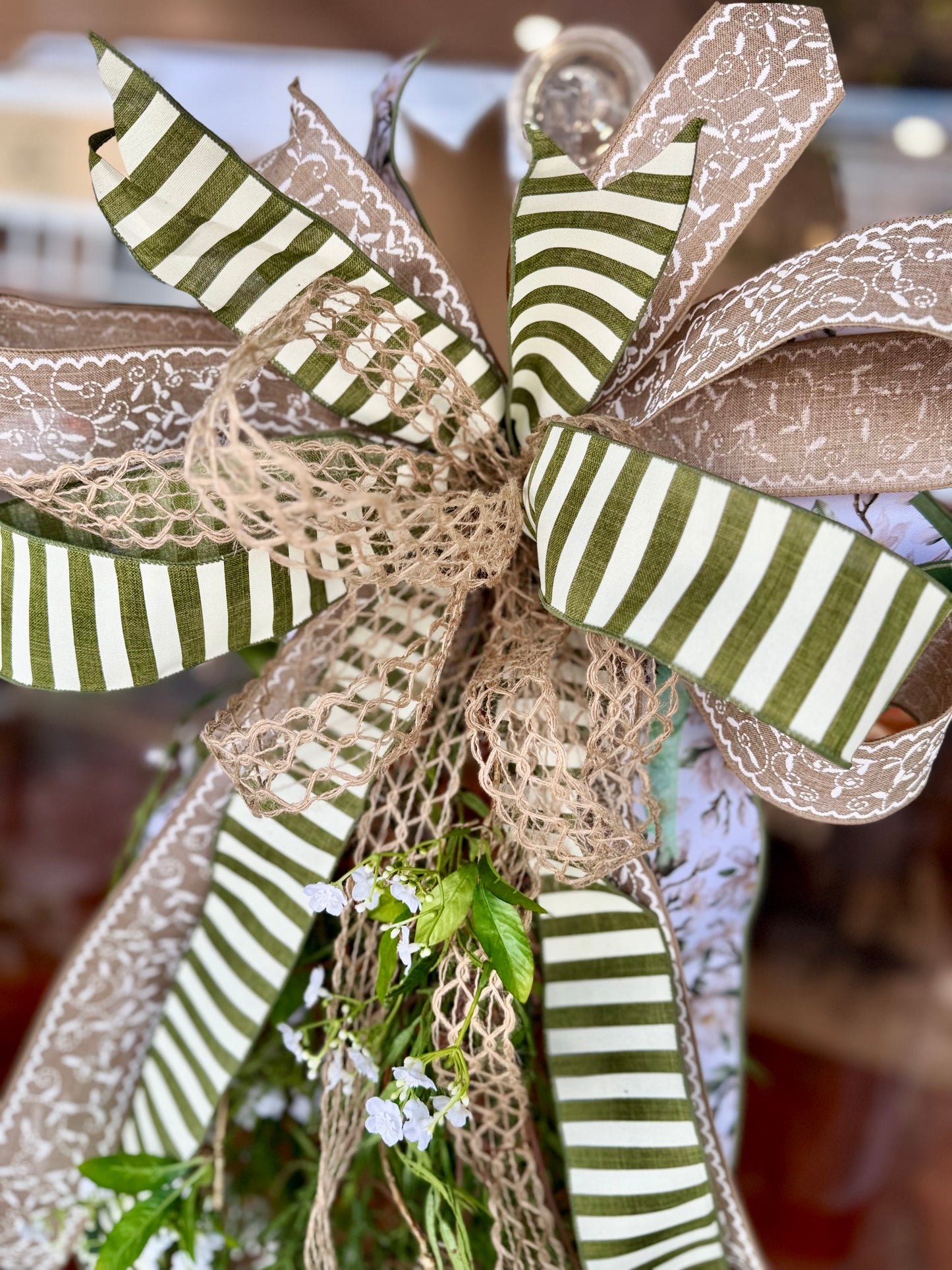 Flowering Swag with Magnolia Bow