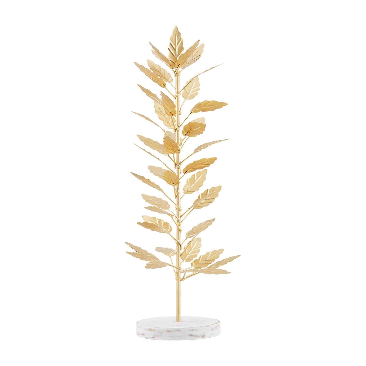 Gold Metal Leaf Tree