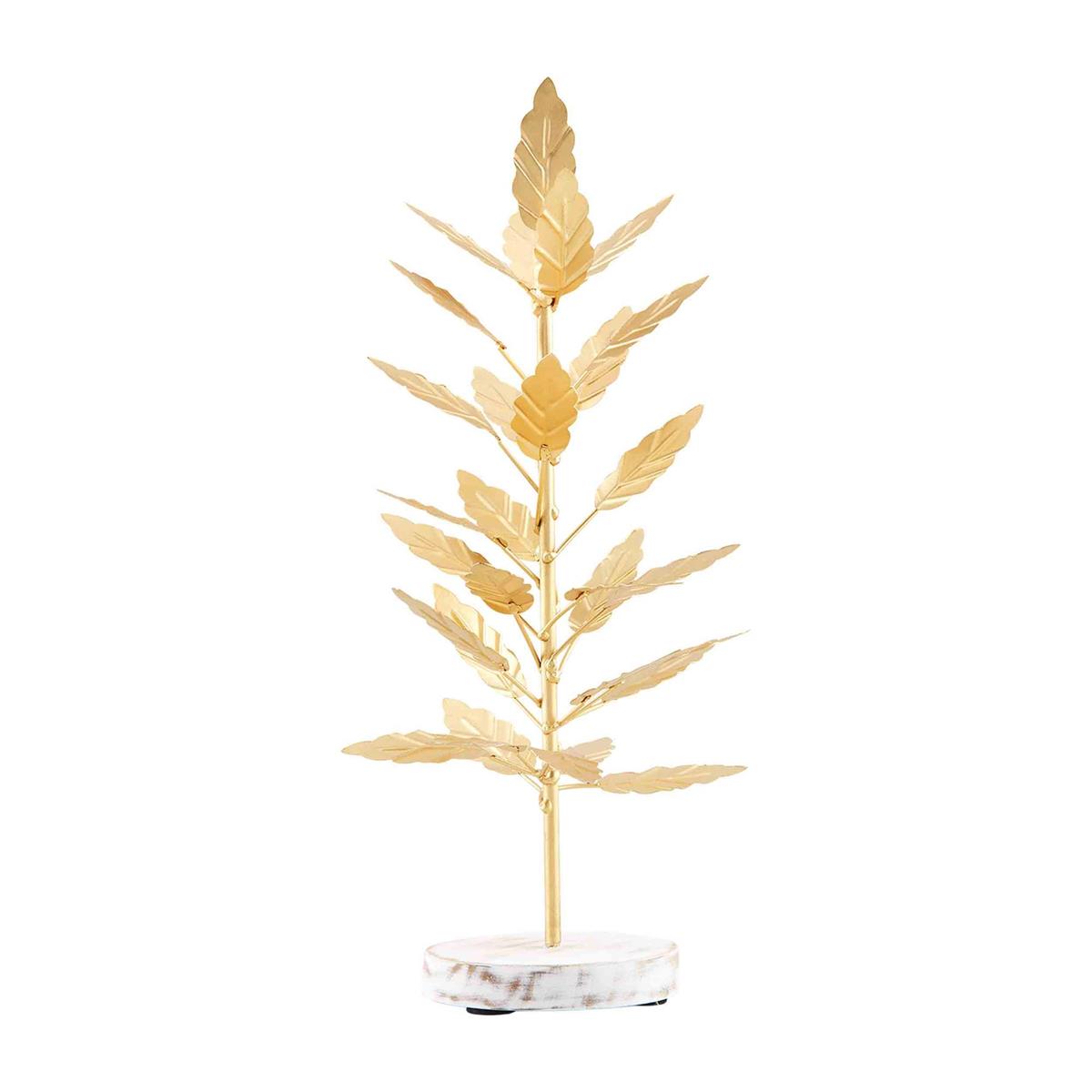 Gold Metal Leaf Tree