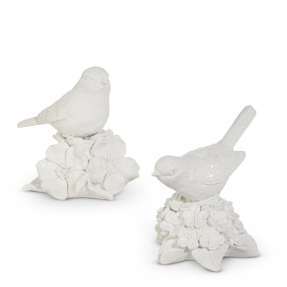 White Birds On Hydrangea