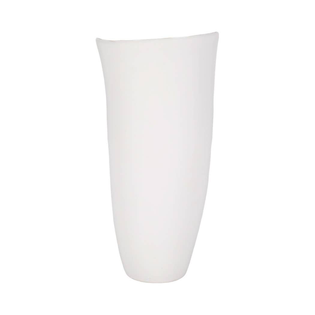 Porcelain Curved Hollis Vase