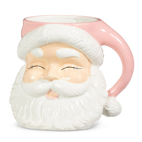 8" PINK SANTA CONTAINER