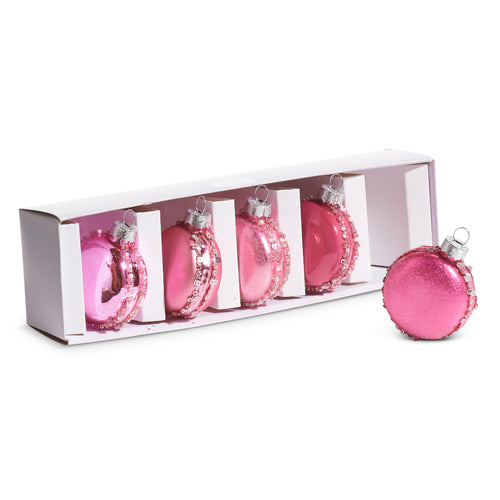 2" PINK MACARON ORNAMENTS