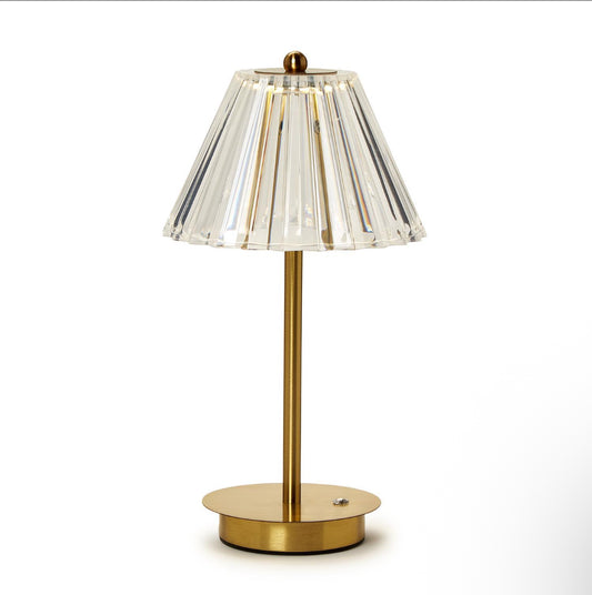 LED Portable Cordless Table Lamp with Acrylic Shade