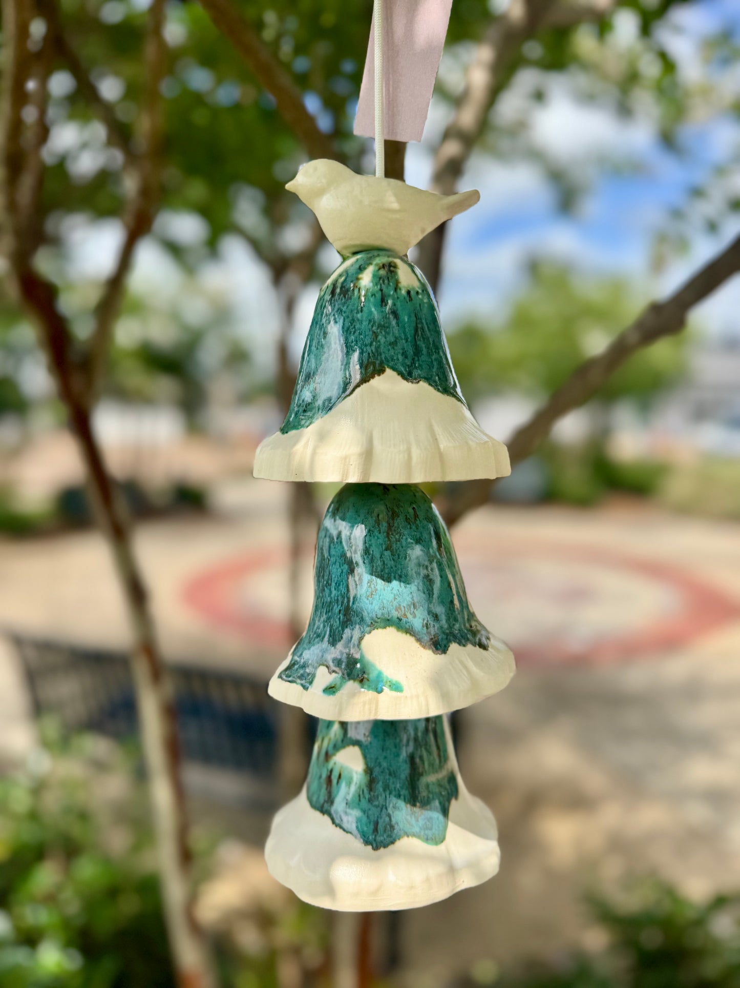 Pottery Wind Chime- 3 Mushroom/Bird (LOCAL PICKUP ONLY)