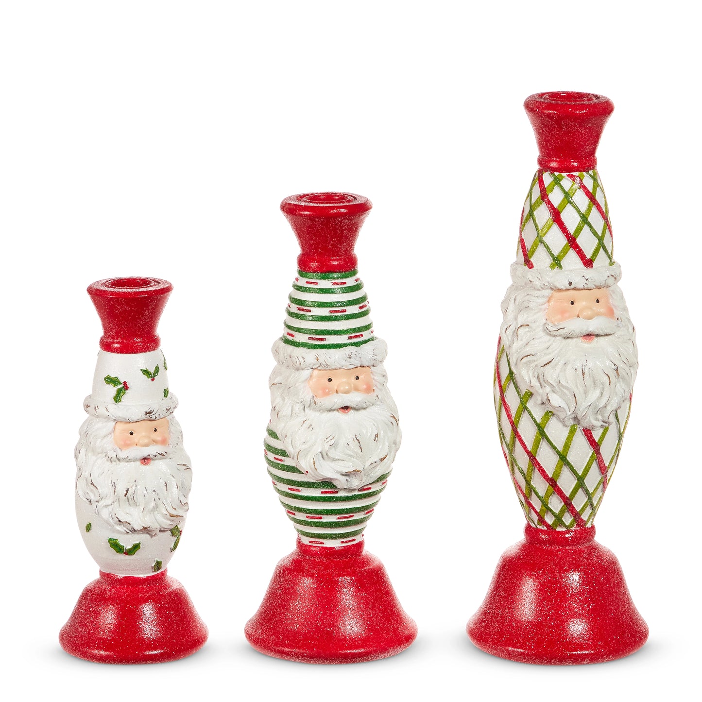 Santa Candlesticks