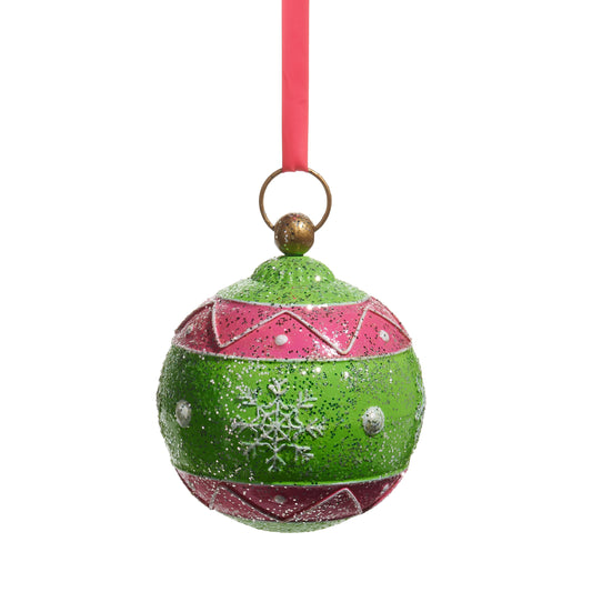 7.5" Glittered Table Top Ornament